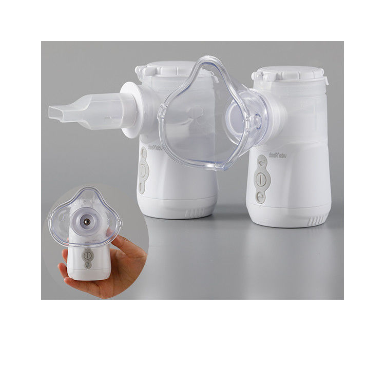 Mesin Penghirup Nebulizer Mesh Medis Kamar Ganda Saluran Ganda 2.2μm - 3.2μm