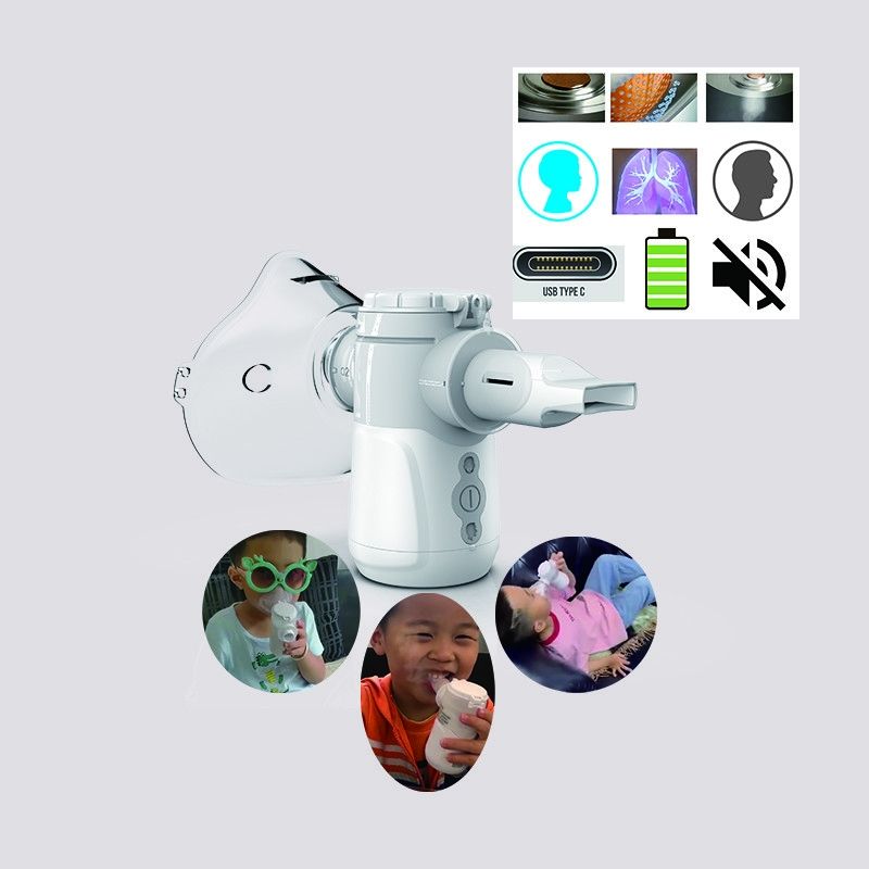 2.0 - 3.2μM Di Rumah Mesin Nebulizer Batuk Medis Penghirupan Portabel Untuk Anak-Anak