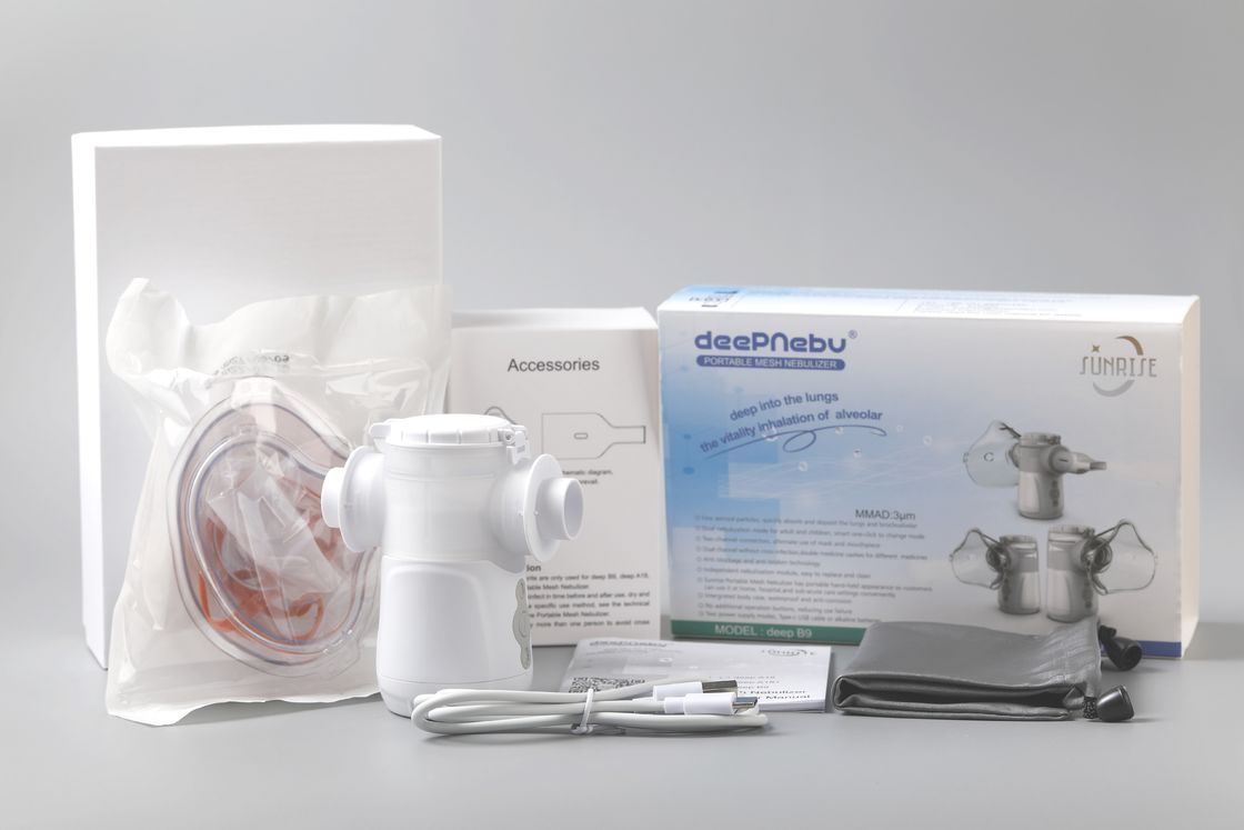 MMAD 3.12μm Inhalator Mesh Nebulizer Machine Bergetar Untuk Bronkitis Asma