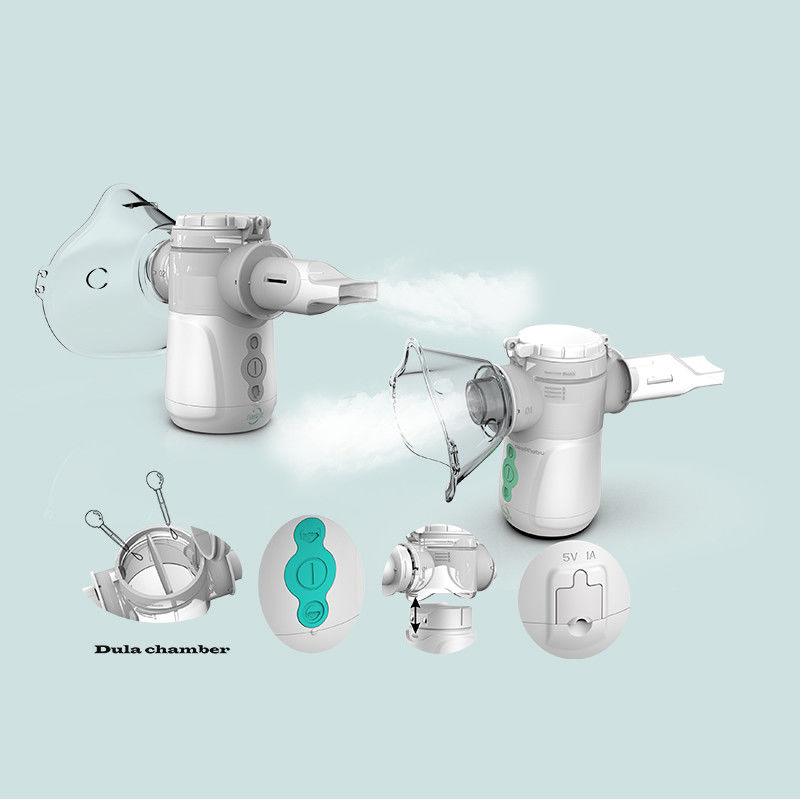 Baru Battery Medical Mute Mini Free Breath Mask Batuk Copd Nebulizer Mesin Dewasa Anak-anak Kesehatan Inhaler Mesh Nebulize
