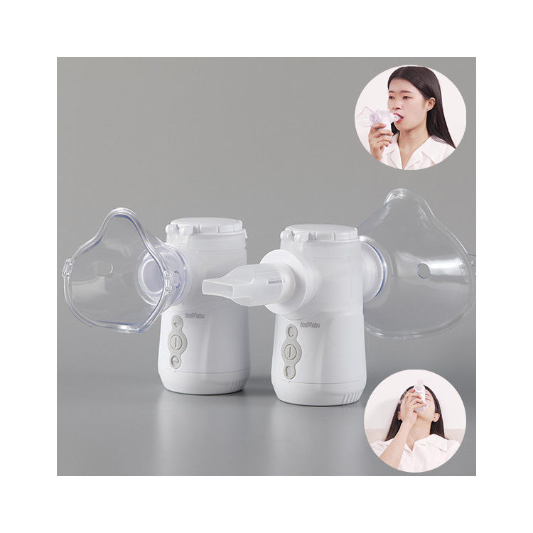 Mesin Nebulizer Portabel Paru Anak Ukuran Kecil 2-3.5μm Dengan Corong Masker