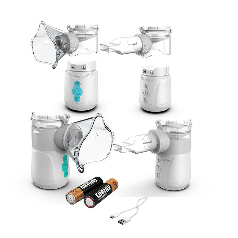 Mini obat batuk atomizer batuk dingin nebulizer mesin baterai yang bisa dilepas anak-anak dewasa rumah tangga portabel mesh nebulizer