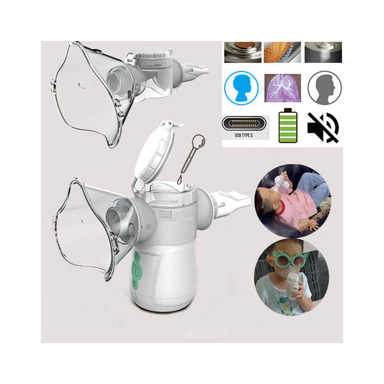 rumah terpanas Mute Nebulizer kabut portabel Mesin baterai asma inhaler mesh Nebulizer untuk anak-anak