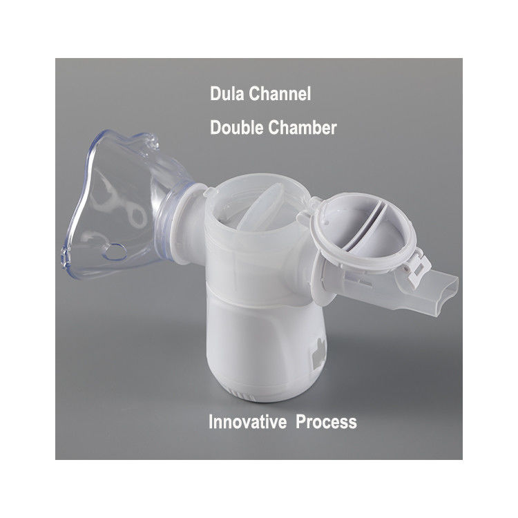Homecare Medical Asthma Inhaler Nebulizer Baterai USB 3μm 40dB Untuk Anak Dewasa