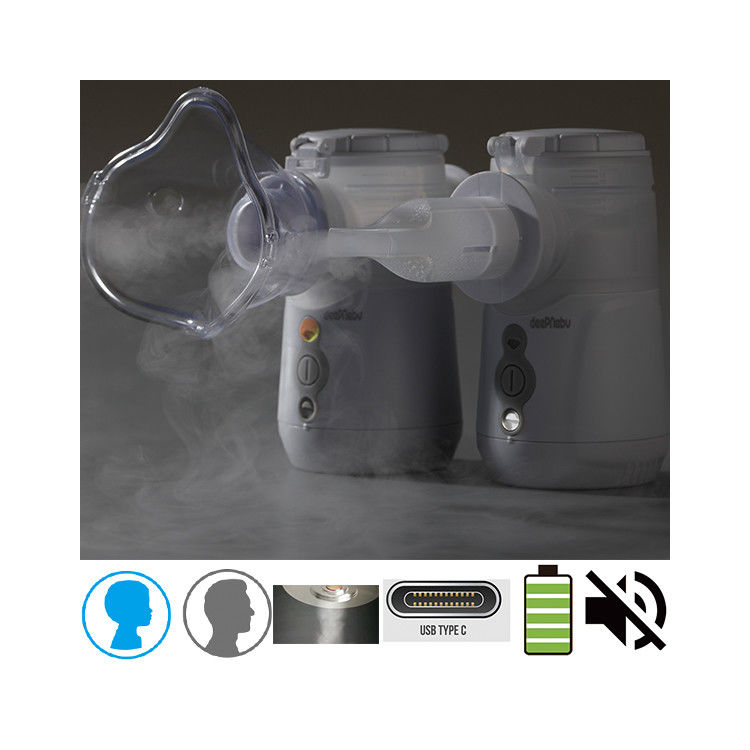 Mesh Nebulizer Mesh Genggam Untuk Saluran Pernafasan Dan Mata 0,5-3μM 0,32ml / Min