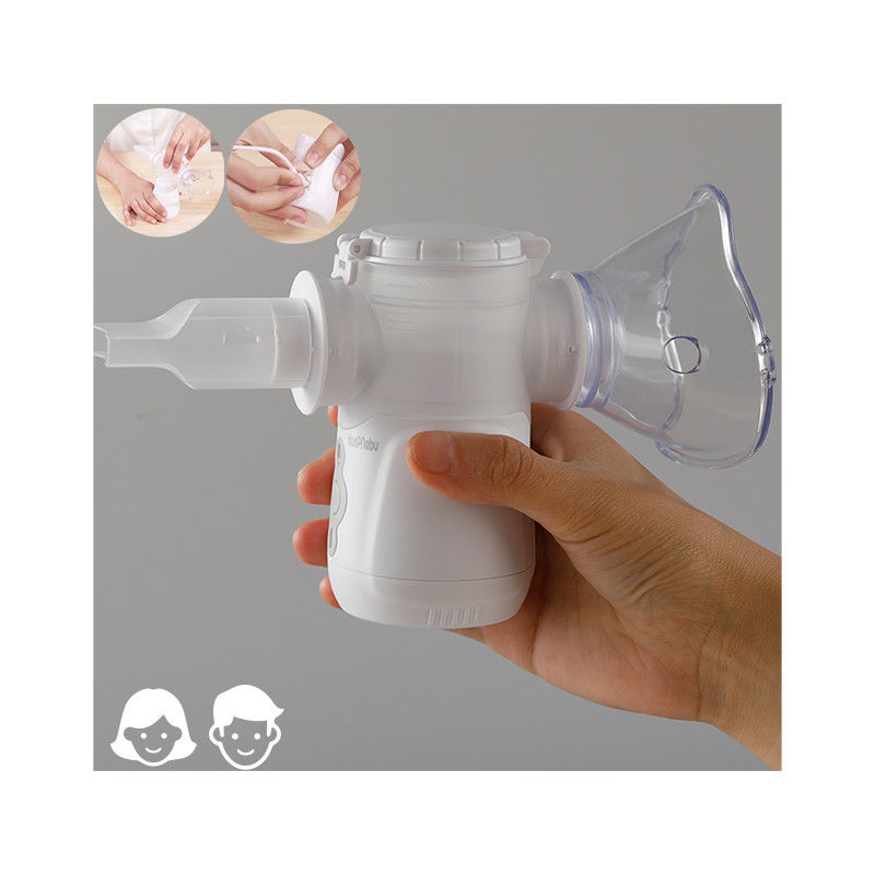 Mesin Nebulizer Batuk Anak Dewasa Dewasa Di Rumah ≥0.265ml/Min Dengan Baterai DC USB
