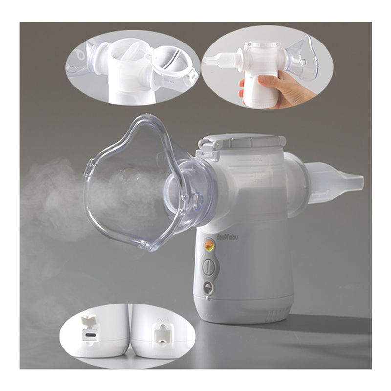 Mesin Nebulizer Inhaler Anak Batuk Portabel Berguna Double Chambler 9mL Untuk Rumah