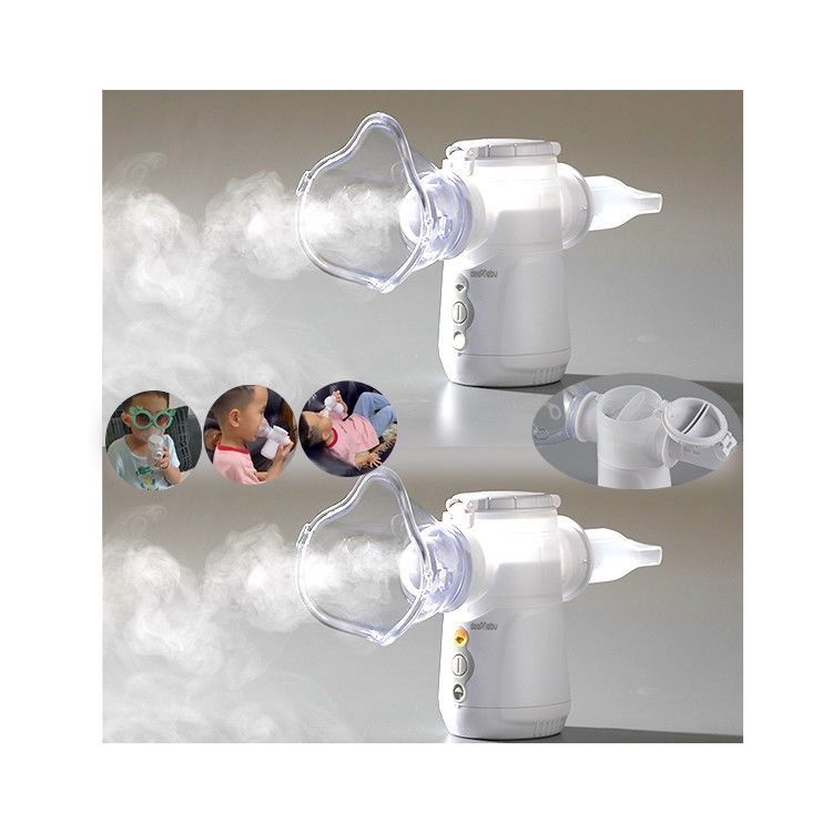 0,5mL / Min Penggunaan Rumah Mesin Nebulizer Dewasa Dual Channel 110kHz 1.1μm - 3.6μm