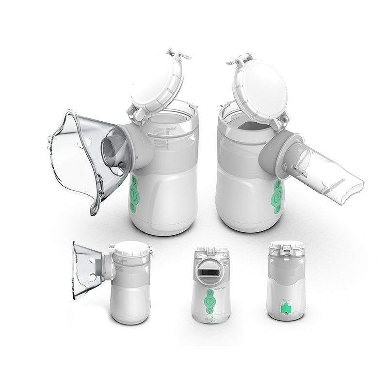 DC USB Breathing Adult Nebulizer Machine Batuk Bronkus 3,35μM 0,4mL / Min