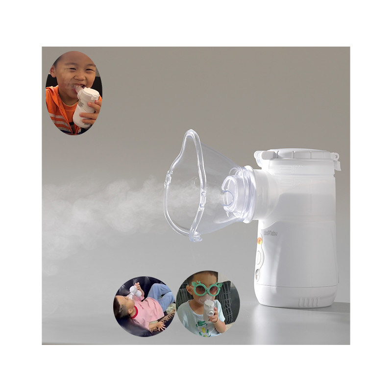 Dual Chamber Portable Medical Mesh Nebulizer 3.03μM MMAD Untuk Bronkiolus COPD