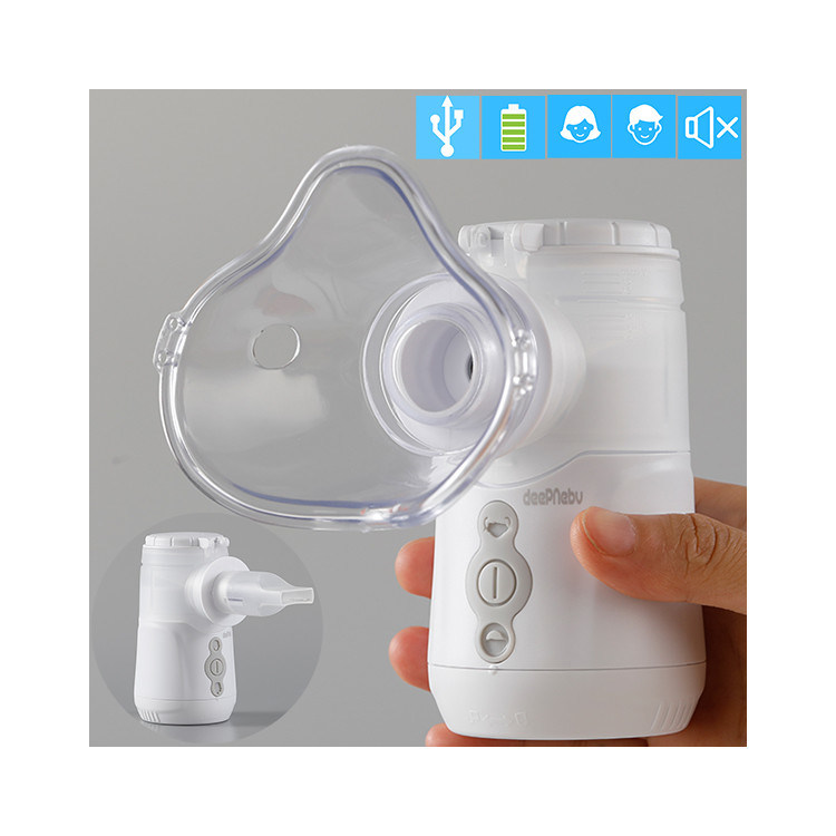 Dual Chamber Portable Medical Mesh Nebulizer 3.03μM MMAD Untuk Bronkiolus COPD