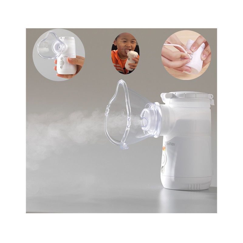 Portable IP45 Medical Mesh Nebulizer Saluran Pernapasan 5V / 3V Digunakan Di Rumah Sakit