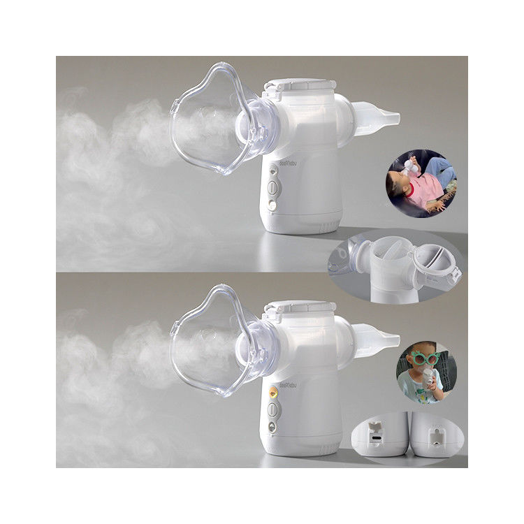 Mesin Pernapasan Pengobatan Asma Portabel 3.14μm Nebulizer Untuk Bayi Dingin