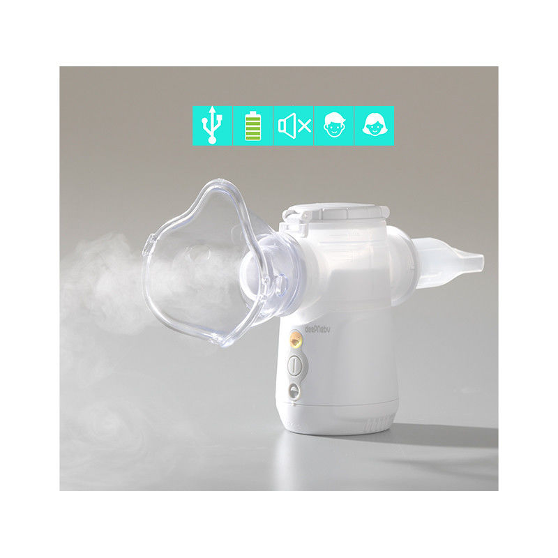 Mesin Pernapasan Pengobatan Asma Portabel 3.14μm Nebulizer Untuk Bayi Dingin