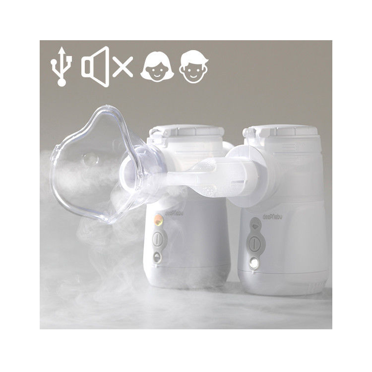 Mesin Nebulizer Jala Portabel Kesehatan Terapi Aerosol 2-3.3μm Inhalator