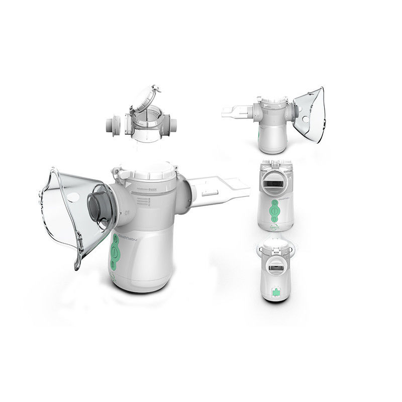Home Ultrasonic Portable Mesh Nebulizer 3μM Inhaler Tanpa Penyumbatan Untuk Anak Dewasa
