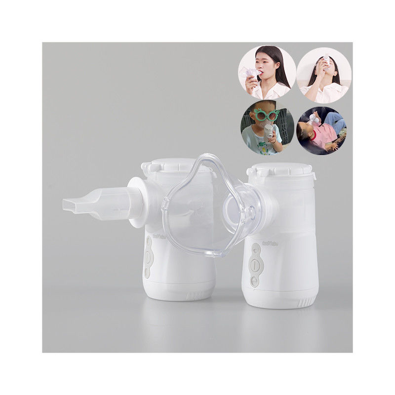 Mesin Nebulizer Mini Mesh Saluran Pernafasan 2.5 - 3.6μm Penghirup Obat Aerosol