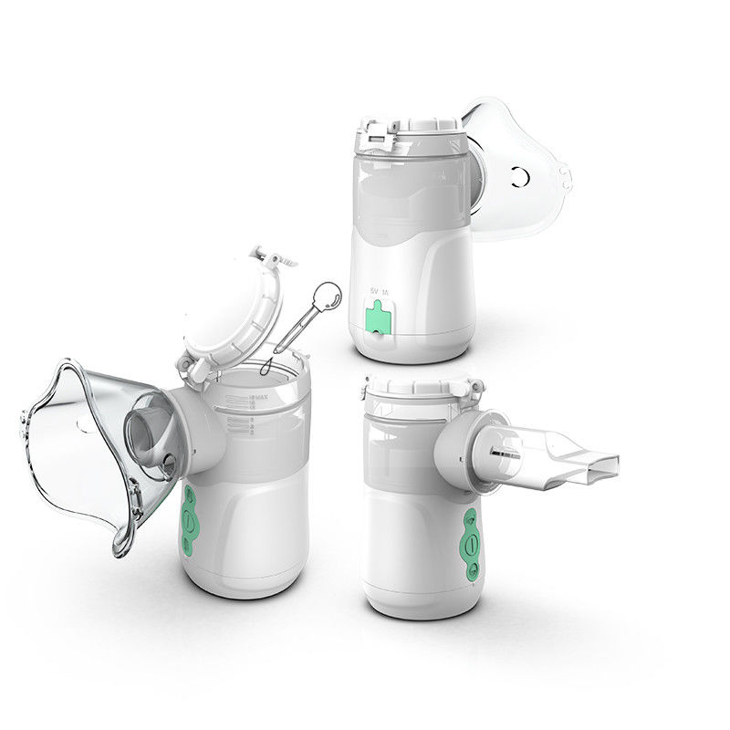 Mesin Nebulizer Mini Mesh Saluran Pernafasan 2.5 - 3.6μm Penghirup Obat Aerosol