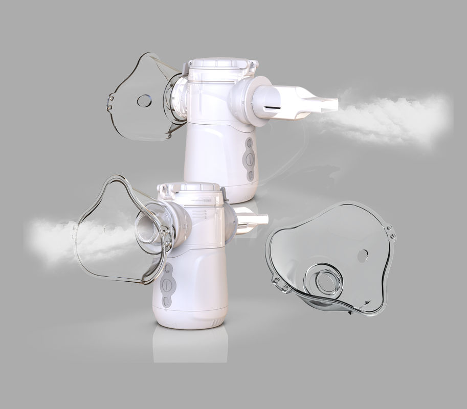 0,5mL / Min Penggunaan Rumah Mesin Nebulizer Dewasa Dual Channel 110kHz 1.1μm - 3.6μm