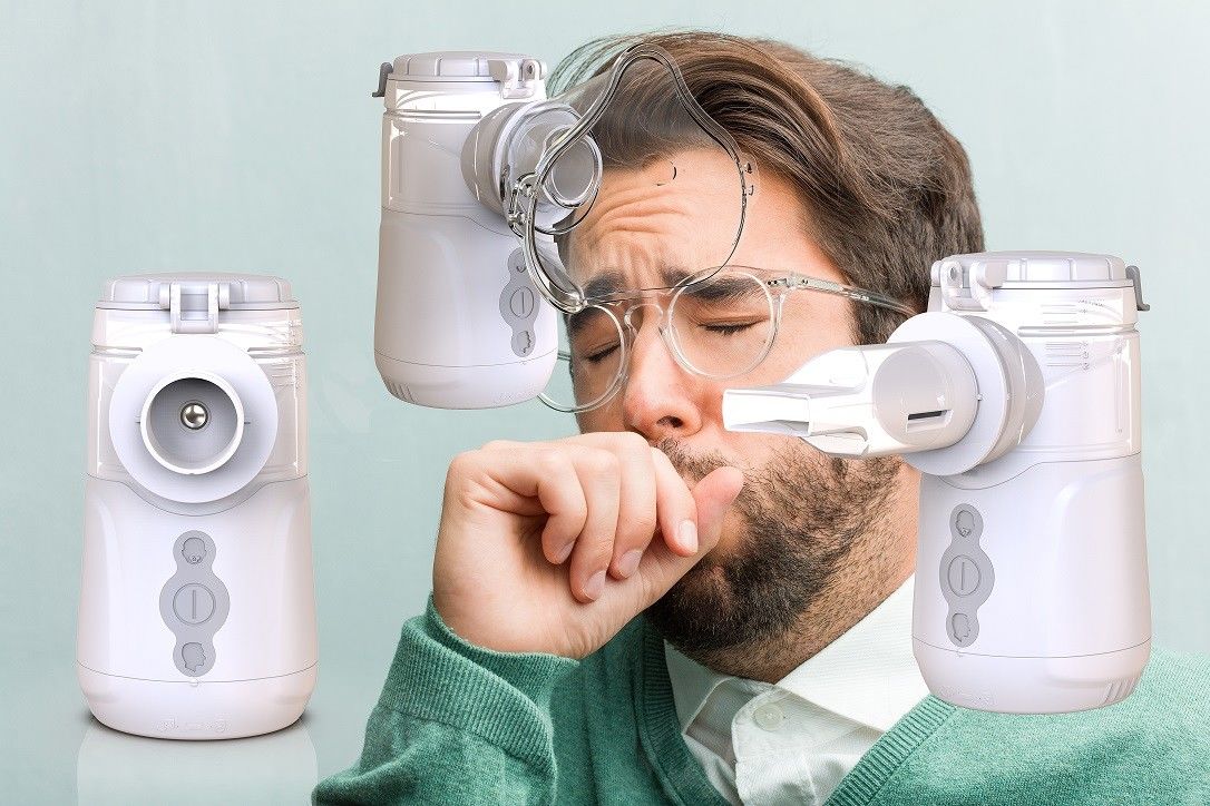 Inhaler Portable Nebulizer SMART MMAD Ukuran Partikel 1,8-3,8μm