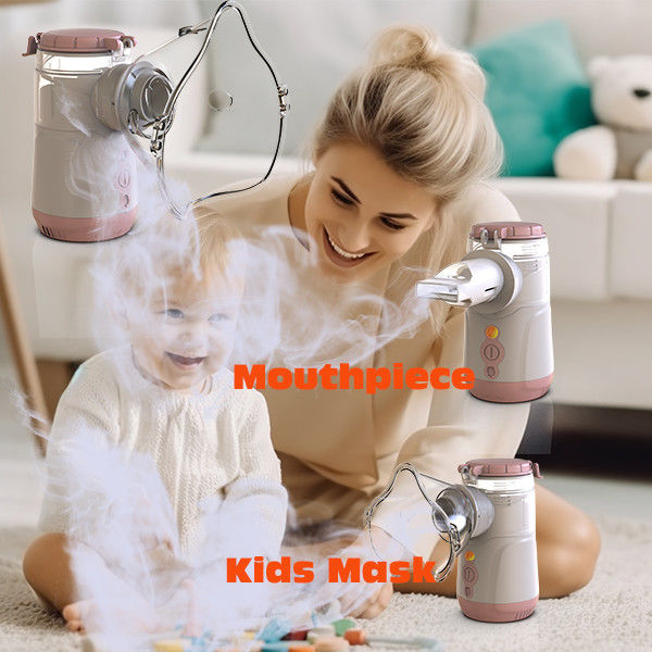 Mesin nebulizer rumah portabel dengan tingkat kebisingan≤40dB dan tegangan DC5V atau 3V