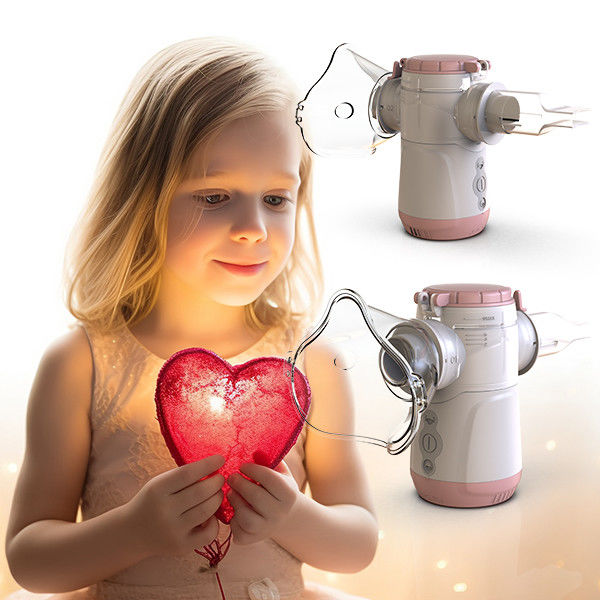 DC Power Portable Inhaler Nebulizer untuk Anak dan Dewasa 1.8-3.5μm MMAD
