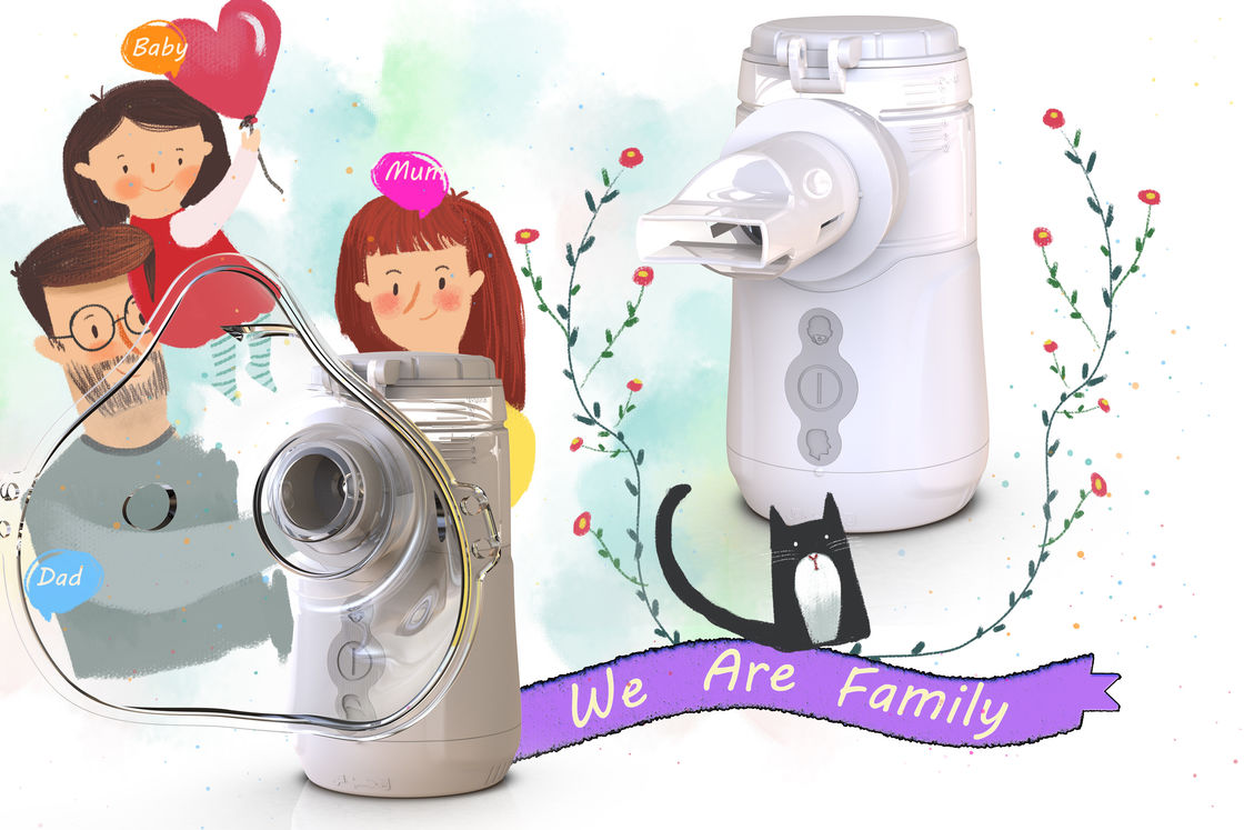 Portable 1-5μm Vibration Nebulizer dengan Auto Shutdown dan Dense Fog