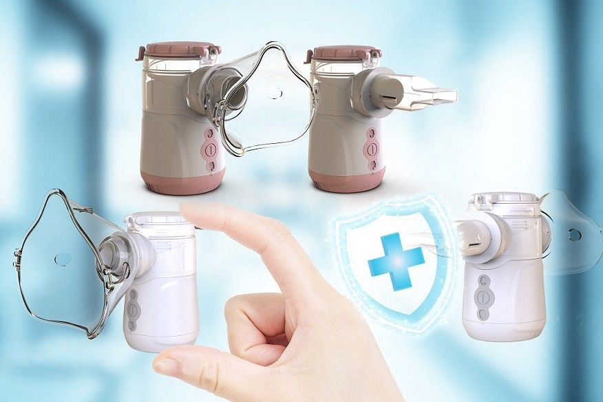 USB Tipe C Battery Mesh Nebulizer Modus disesuaikan untuk Anak-anak dan Dewasa