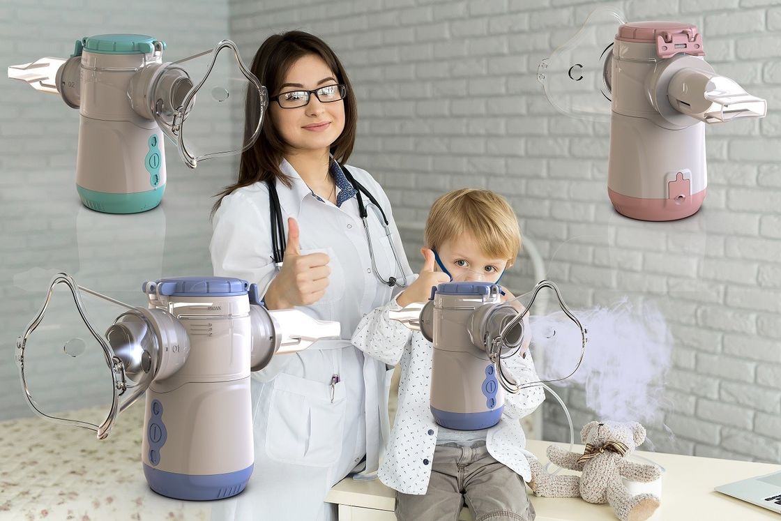 1-4.7μm Ukuran partikel halus Inhaler Vibrating Mesh Aerosol Pengiriman untuk anak-anak atau orang dewasa