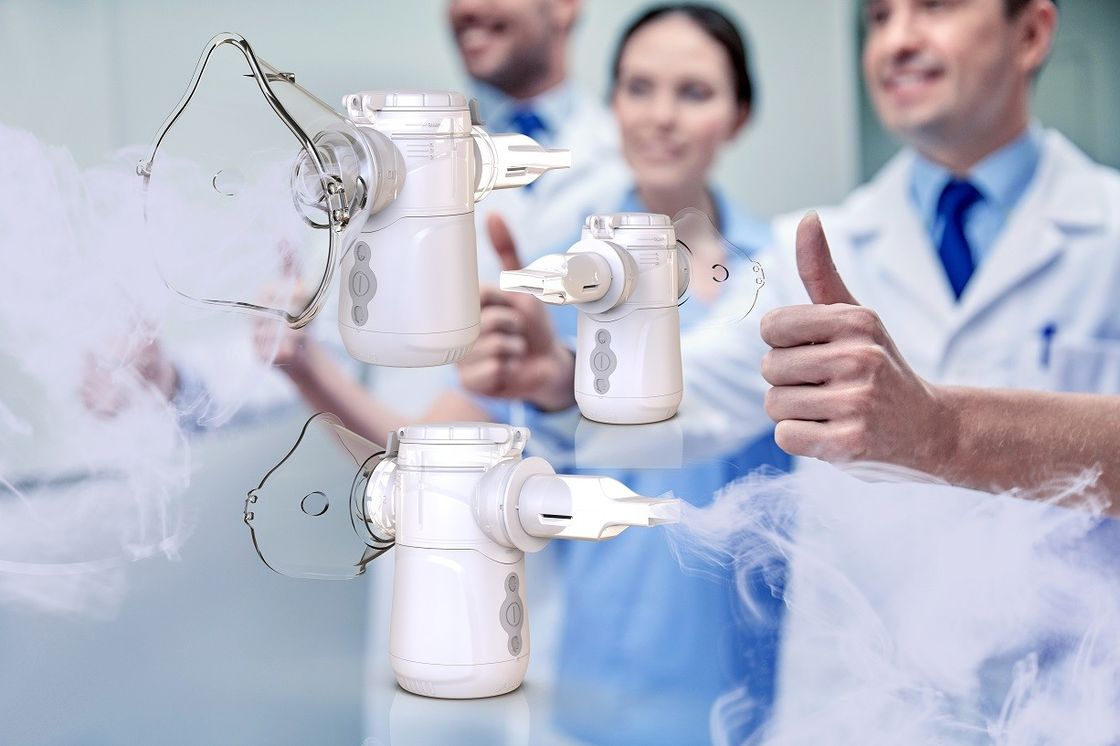 1-4.7μm Ukuran partikel halus Inhaler Vibrating Mesh Aerosol Pengiriman untuk anak-anak atau orang dewasa