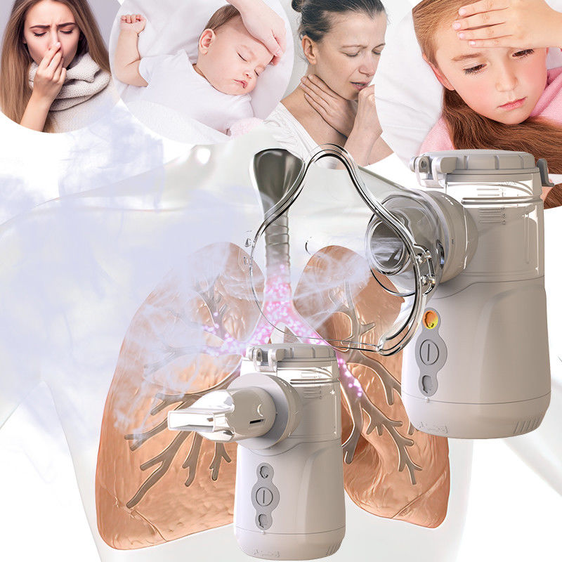Baterai atau USB Mesh Nebulizer 7 Hari Tingkat Atomisasi Berkelanjutan ≥0.3ml/menit