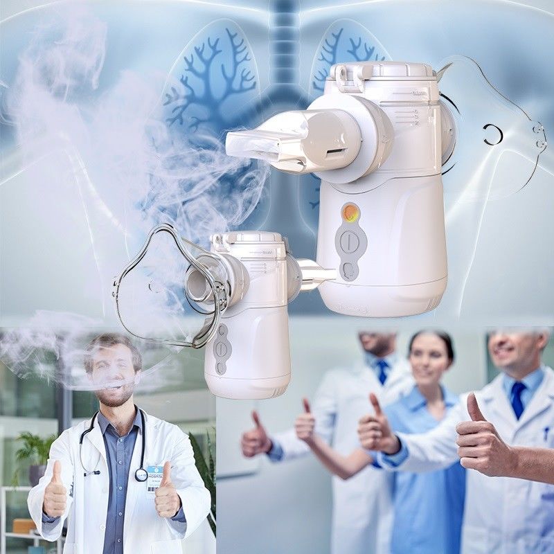 Baterai atau USB Mesh Nebulizer 7 Hari Tingkat Atomisasi Berkelanjutan ≥0.3ml/menit