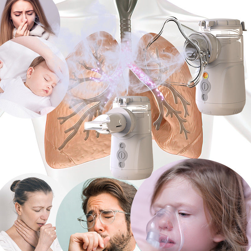 Baterai Inhaler Vibrating Mesh Portable dan DC 5V USB Powered untuk perawatan medis