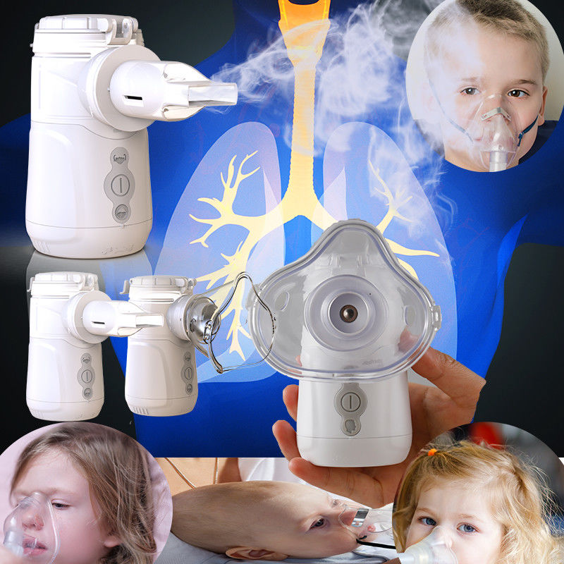 Kompak Portable Mesh Nebulizer dengan DC 5V USB Power 9-18ml Kapasitas MMAD 2.5-3.5 μm Tingkat kebisingan ≤40dB