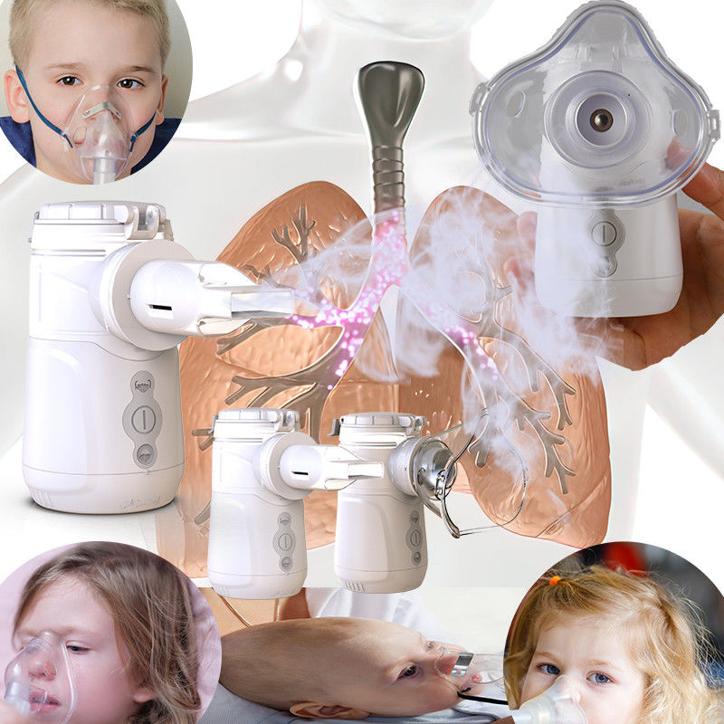 Vibrating Mesh Inhaler DC atau USB Power Medical Anak-anak dan Dewasa Inhalasi 1-3μm